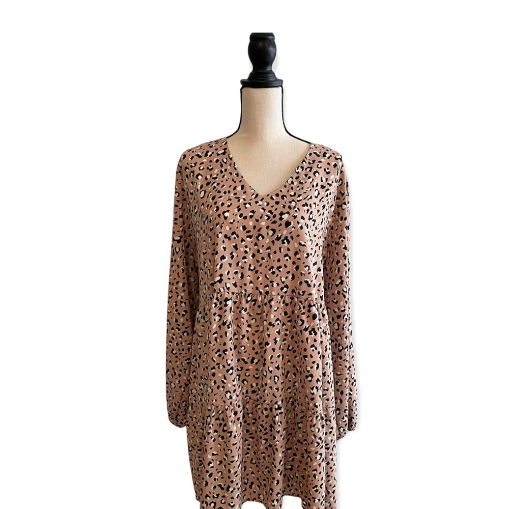 Honeyme Curvy Leopard Tunic/dress